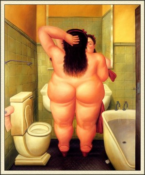 fernando vii Ölbilder verkaufen - Das Bad Fernando Botero